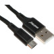 SMARTBUY (iK-12-S14b) S14 MicroUSB черный, 3 А, 1 м