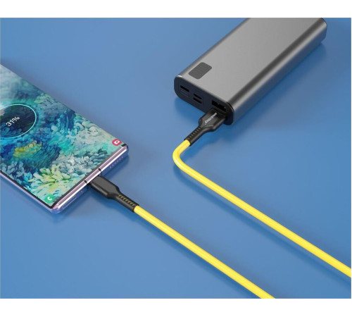 SMARTBUY (iK-12-S21by) S21 MicroUSB желтый, 2.4 А, сил., 1 м