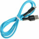 SMARTBUY (iK-12-S21bb) S21 MicroUSB синий, 2.4 А, сил., 1 м
