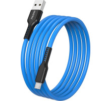 SMARTBUY (iK-12-S21bb) S21 MicroUSB синий, 2.4 А, сил., 1 м