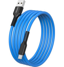 SMARTBUY (iK-12-S21bb) S21 MicroUSB синий, 2.4 А, сил., 1 м