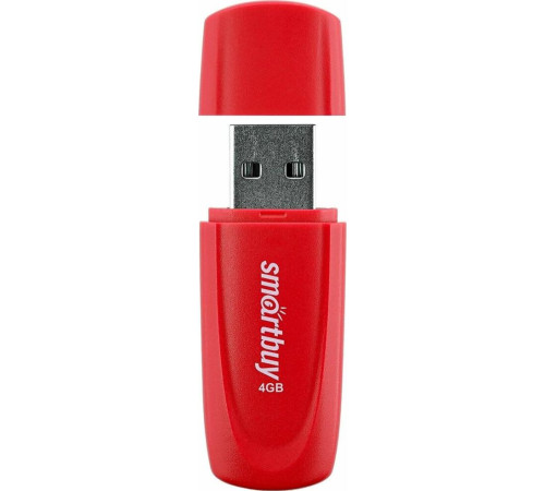 SMARTBUY (SB004GB2SCR) UFD 2.0 004GB Scout Red красный