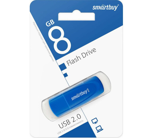 SMARTBUY (SB008GB2SCB) UFD 2.0 008GB Scout Blue синий
