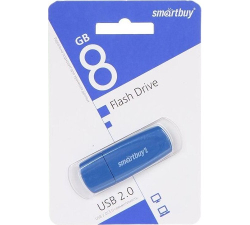 SMARTBUY (SB008GB2SCB) UFD 2.0 008GB Scout Blue синий