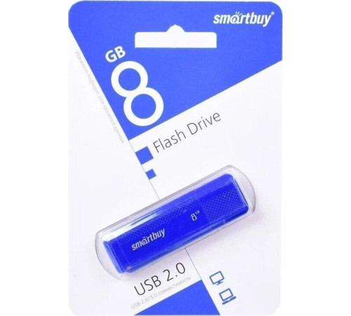 SMARTBUY (SB008GB2SCB) UFD 2.0 008GB Scout Blue синий