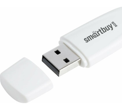 SMARTBUY (SB008GB2SCW) UFD 2.0 008GB Scout White белый