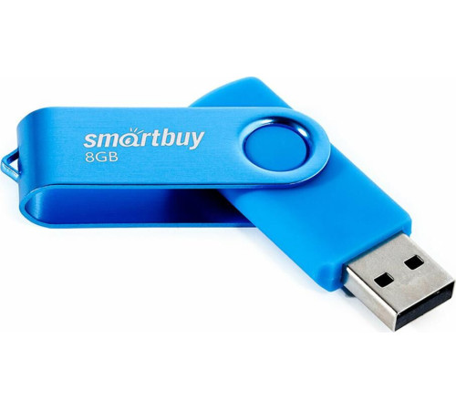 SMARTBUY (SB008GB2TWB) UFD 2.0 008GB Twist Blue синий