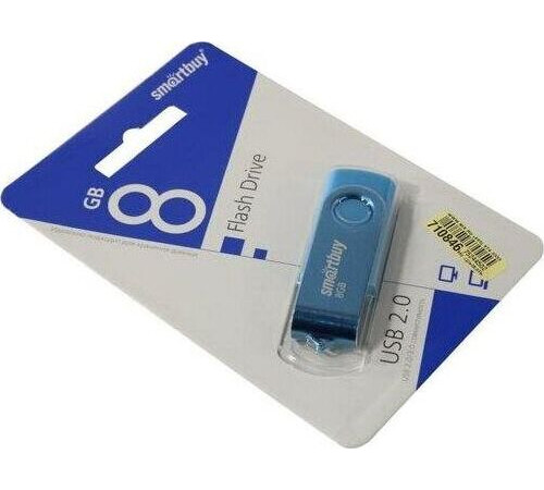 SMARTBUY (SB008GB2TWB) UFD 2.0 008GB Twist Blue синий