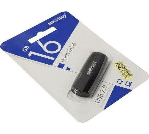 SMARTBUY (SB016GB2SCK) UFD 2.0 016GB Scout Black черный
