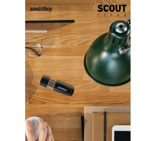 SMARTBUY (SB032GB2SCK) UFD 2.0 032GB Scout Black черный