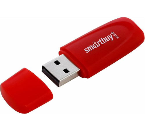SMARTBUY (SB032GB2SCR) UFD 2.0 032GB Scout Red красный