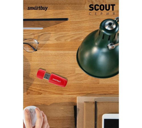 SMARTBUY (SB032GB2SCR) UFD 2.0 032GB Scout Red красный