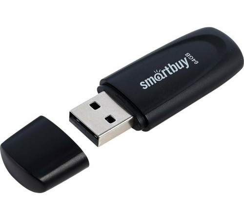 SMARTBUY (SB064GB2SCK) UFD 2.0 064GB Scout Black черный