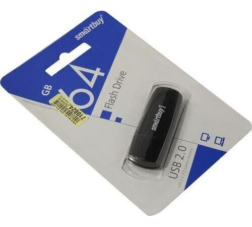 SMARTBUY (SB064GB2SCK) UFD 2.0 064GB Scout Black черный