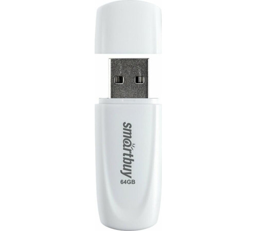 SMARTBUY (SB064GB2SCW) UFD 2.0 064GB Scout White белый