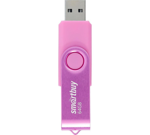 SMARTBUY (SB064GB2TWP) UFD 2.0 064GB Twist Pink розовый