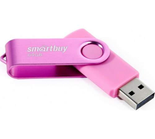 SMARTBUY (SB064GB2TWP) UFD 2.0 064GB Twist Pink розовый