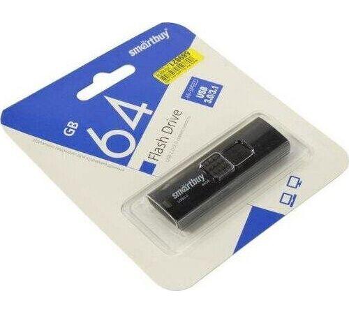 SMARTBUY (SB064GB3FSK) UFD 3.0/3.1 064GB Fashion Black черный