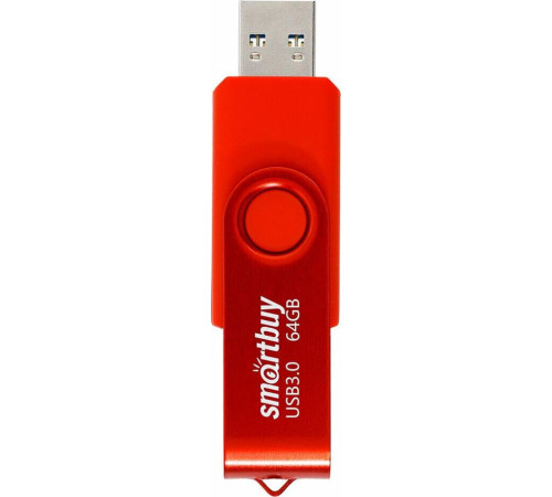 SMARTBUY (SB064GB3TWR) UFD 3.0/3.1 064GB Twist Red красный