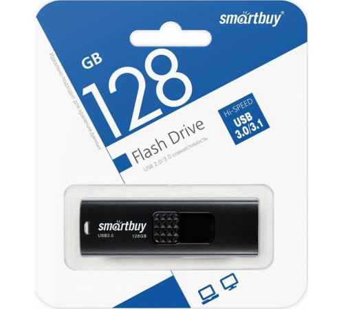 SMARTBUY (SB128GB3FSK) UFD 3.0/3.1 128GB Fashion Black черный