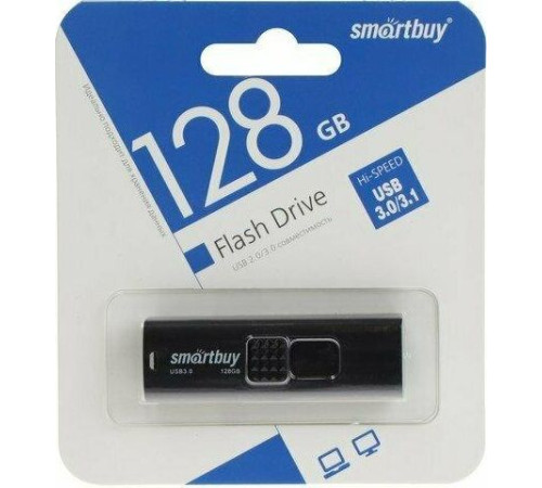 SMARTBUY (SB128GB3FSK) UFD 3.0/3.1 128GB Fashion Black черный