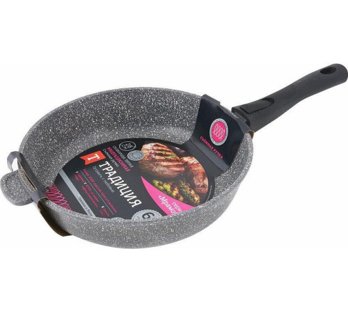 ТРАДИЦИЯ ТМ2285И а/пр литая 28см съемн/руч Мрамор индукция