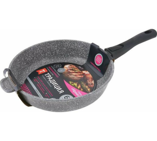 ТРАДИЦИЯ ТМ2285И а/пр литая 28см съемн/руч Мрамор индукция