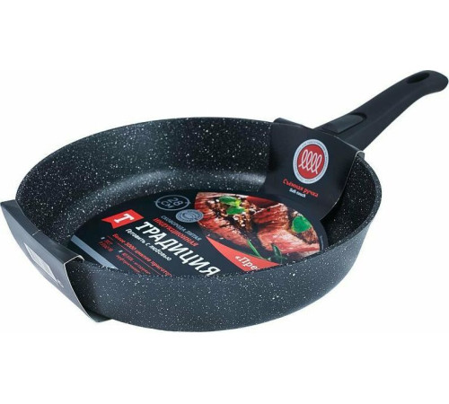 ТРАДИЦИЯ ТП2285И а/пр литая 28см съемн/руч черн Престиж