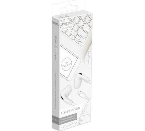 EXPLOYD (EX-HP-1469) Type-C/белый/1.2М/Blow