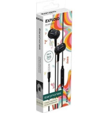 EXPLOYD (EX-HP-1472) 3.5mm/чёрный/1.2М/Easy