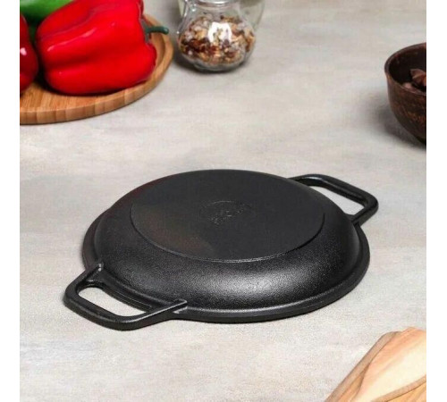 ГАРДАРИКА 0020-4 чугунная порционная с двумя ручками д.20см