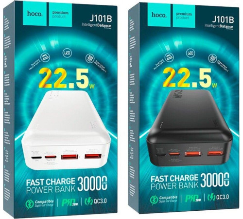 HOCO (6931474782526) J101B Astute 30000 mAh белый