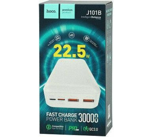 HOCO (6931474782526) J101B Astute 30000 mAh белый