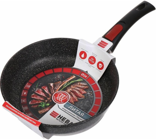 НЕВА МЕТАЛЛ ПОСУДА L18024i а/пр литая 24см съемн/руч индукция Гранит 550000524