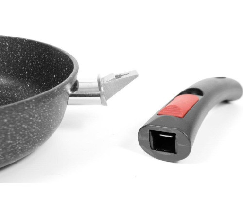 НЕВА МЕТАЛЛ ПОСУДА L18028i а/пр литая 28см съемн/руч индукция Гранит 550000526