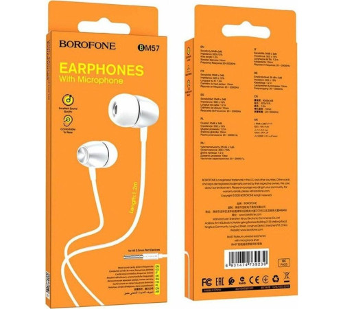 BOROFONE (6931474739230) BM57 серебристый
