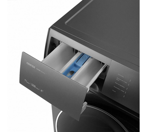 Стиральная машина Centek CT-1972 (серый) 1200 / 7кг / 42см / 10пр / LED-Дисп/Очистка барабана / A++