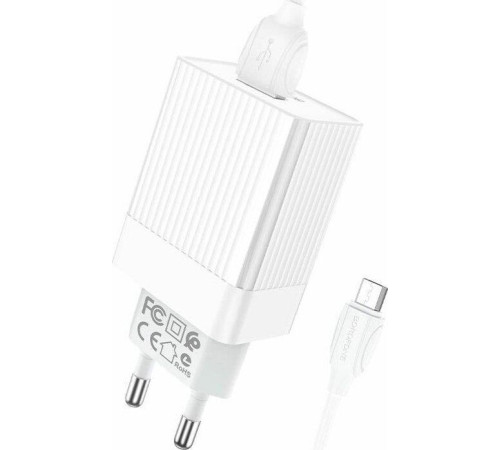 BOROFONE (6931474728296) BA47A Mighty 1USB QC3.0 белый