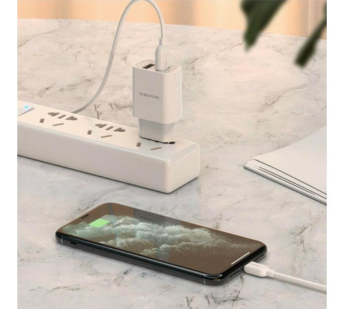 BOROFONE (6931474739148) BA53A Powerway 2USB белый