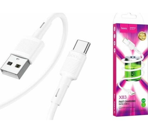 HOCO (6931474770912) X83 Type-C (m) 1.0m - белый