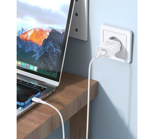 BOROFONE (6974443385670) BA68A Glacier 1USB белый