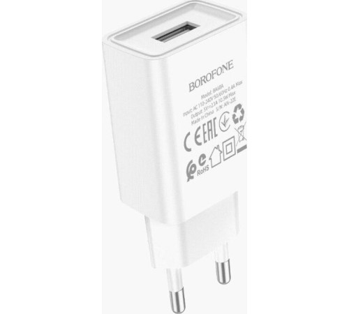 BOROFONE (6974443385670) BA68A Glacier 1USB белый