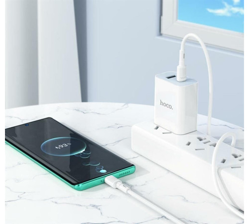 HOCO (6931474770936) X83 Type-C (m) - Type-C (m) 1.0m - белый