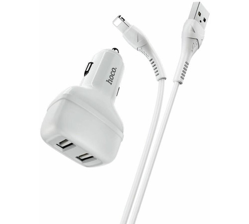 HOCO (6931474727725) Z36 Leader dual port белый