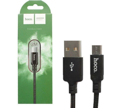 HOCO (6957531062905) X14m Times speed MicroUSB (m) 2M - черный