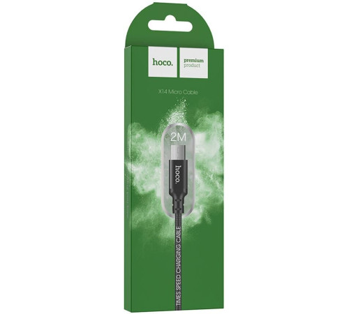 HOCO (6957531062905) X14m Times speed MicroUSB (m) 2M - черный