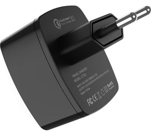 HOCO (6931474706638) СЗУ HOCO C70A Cutting-edge single port QC3.0 (черный)