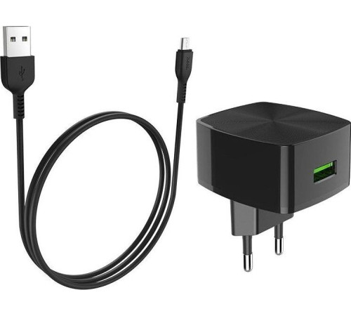 HOCO (6931474706638) СЗУ HOCO C70A Cutting-edge single port QC3.0 (черный)