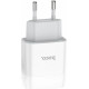 HOCO (6931474712899) СЗУ HOCO C72A Glorious single port charger (белый)