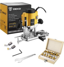 DEKO DKR1600E+набор фрез RBS12 (12 предметов) 063-4221